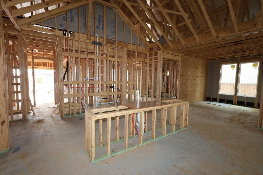 In-progress construction of a new home in Dunham Pointe, Cypress, TX (Image 38). In-progress construction of a new home in Dunham Pointe, Cypress, TX (Image 38).