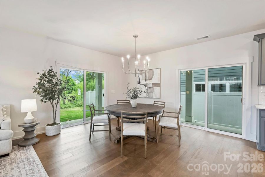 Furnished interior view inside a new home in , Charlotte (Image 14).