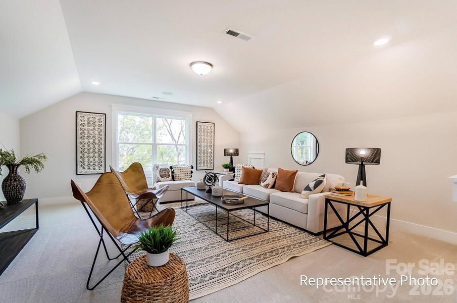 Furnished interior view inside a new home in Caldwell Forest, Charlotte (Image 7).