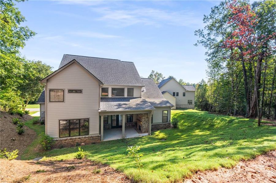 Front exterior of a new home in , Jefferson, GA, highlighting curb appeal (Image 23).