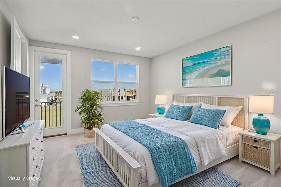 Furnished interior view inside a new home in Lagoon Residences at Epperson, Wesley Chapel (Image 15).