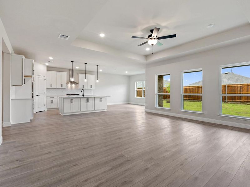Representative unfurnished interior of a home built from the The Harrison C by Davidson Homes LLC in Waverly Estates, Josephine (Image 18). Representative unfurnished interior of a home built from the The Harrison C by Davidson Homes LLC in Waverly Estates, Josephine (Image 18).