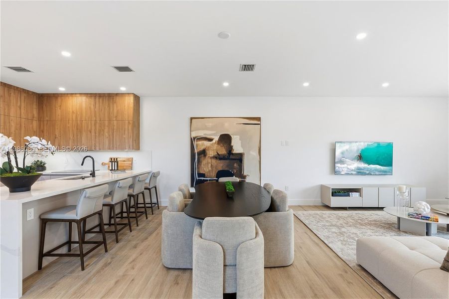 Furnished interior view inside a new home in , Miami (Image 5). Furnished interior view inside a new home in , Miami (Image 5).