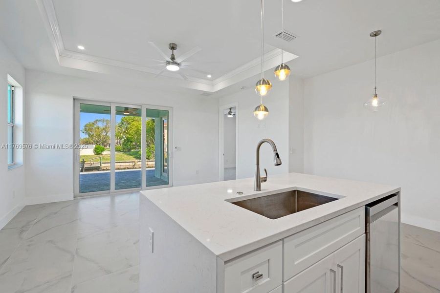 Furnished interior view inside a new home in , Cape Coral (Image 13). Furnished interior view inside a new home in , Cape Coral (Image 13).