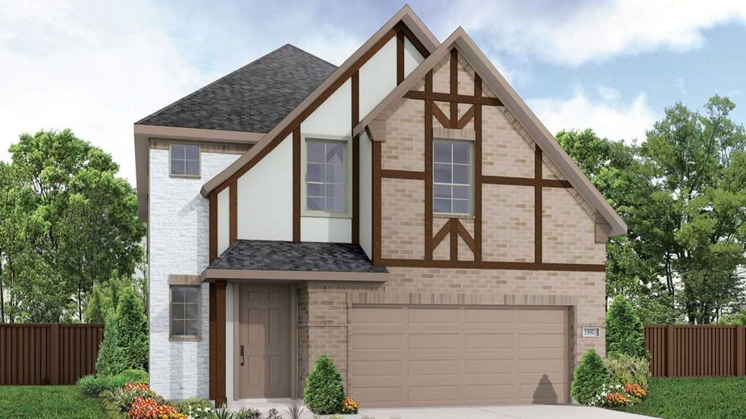 Representative exterior photo of a completed home built from the Legend by DRB Homes in Westridge Journey, McKinney, TX (Image 8).