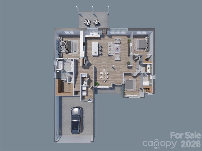 2D floor plan layout of this home in , Monroe, NC (Image 3).