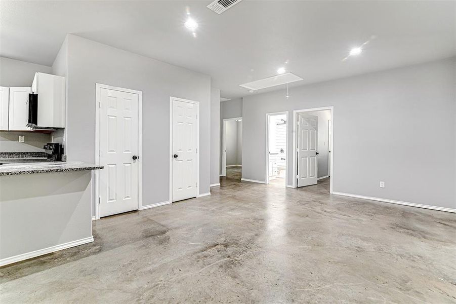 View of unfurnished living room