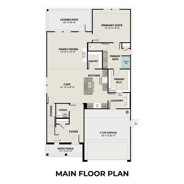 2D floor plan layout of this home in Emberly, Beasley, TX (Image 5).