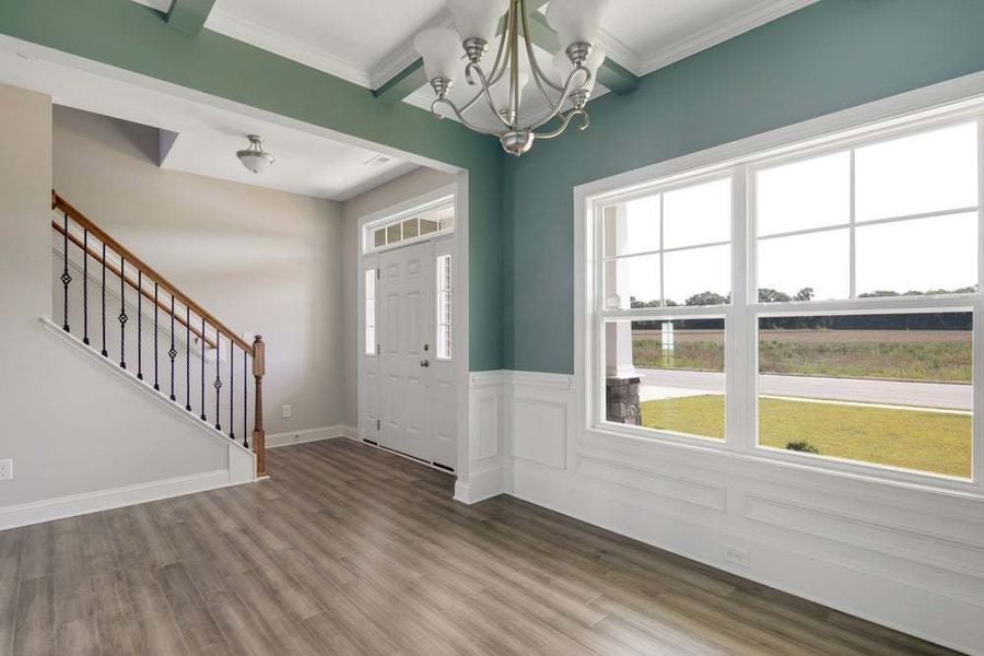 Representative unfurnished interior of a home built from the Drayton by Caviness & Cates Communities in Bartlett Manor, Youngsville (Image 68).