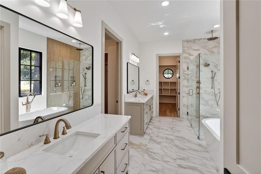 Furnished interior view inside a new home in , Roswell (Image 7).