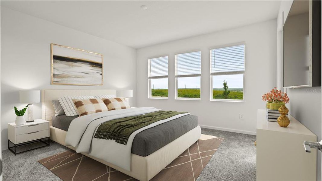 Furnished interior view inside a new home in , Clermont (Image 9). Furnished interior view inside a new home in , Clermont (Image 9).