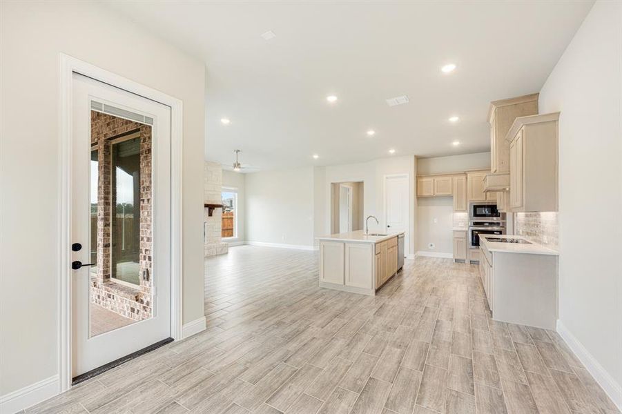 Furnished interior view inside a new home in Sunrise at Garden Valley, Waxahachie (Image 17).