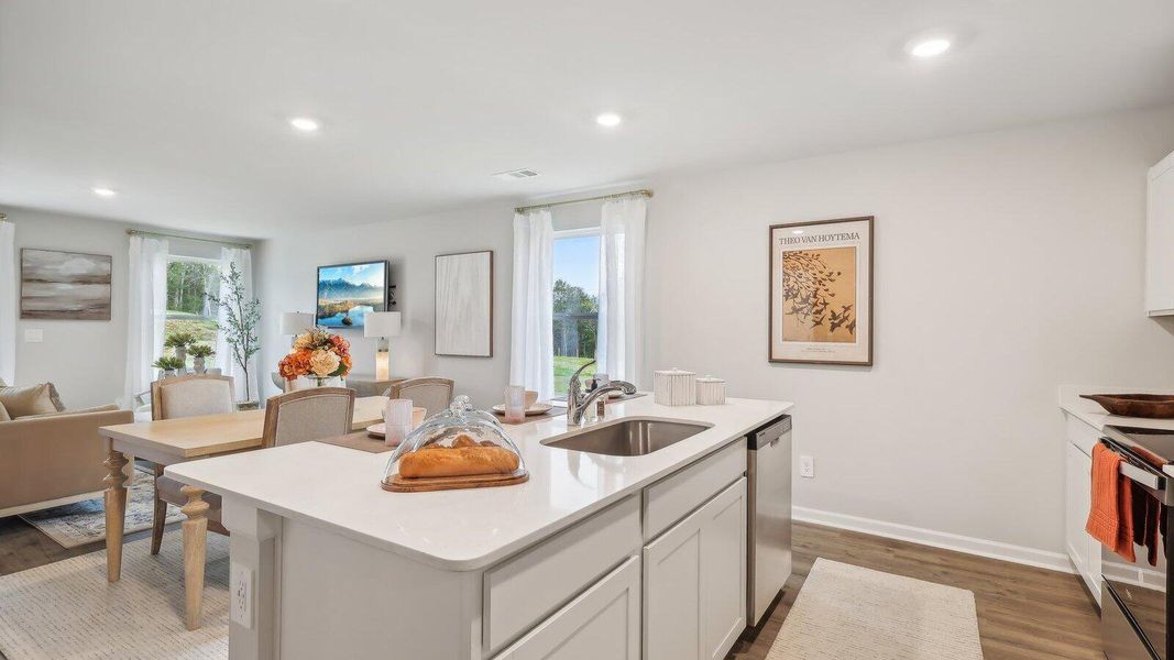 Furnished interior view inside a new home in The Oaks at Center Station, Hollywood (Image 4).