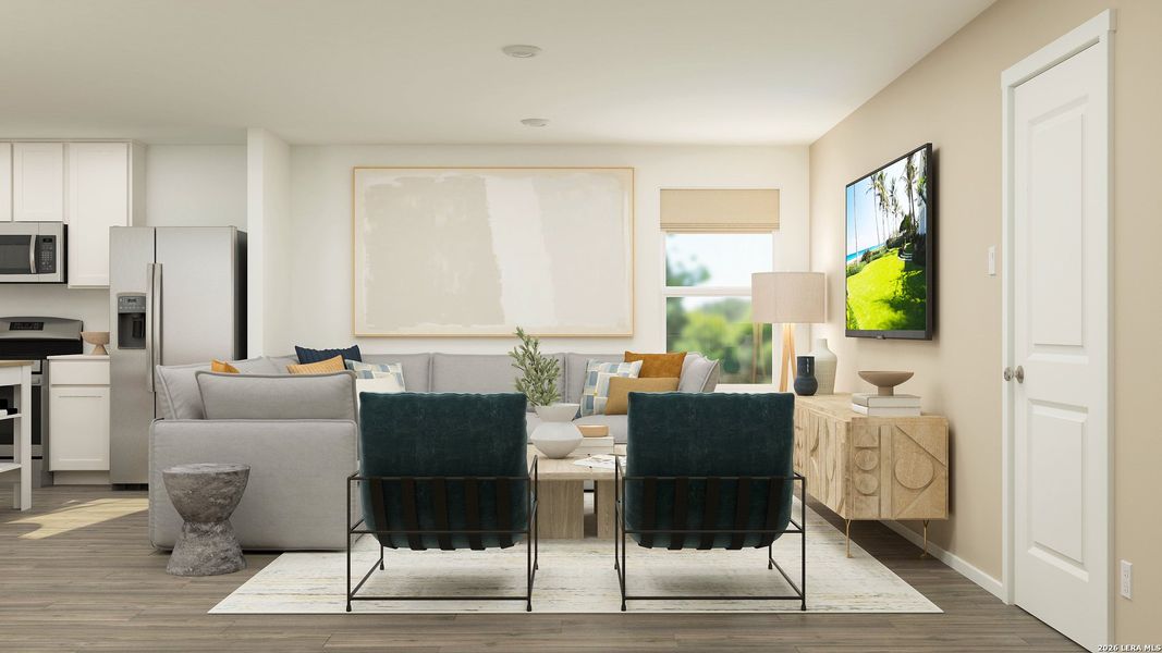 Furnished interior view inside a new home in Brookmill, San Antonio (Image 10).