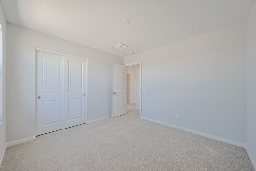 A room with white doors. A room with white doors.