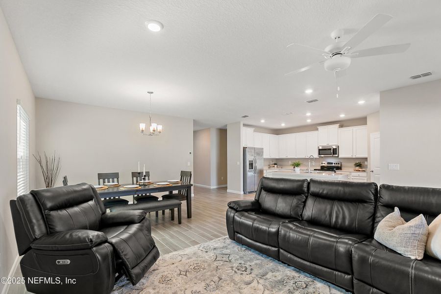 Furnished interior view inside a new home in Gentle Woods North, Jacksonville (Image 8).
