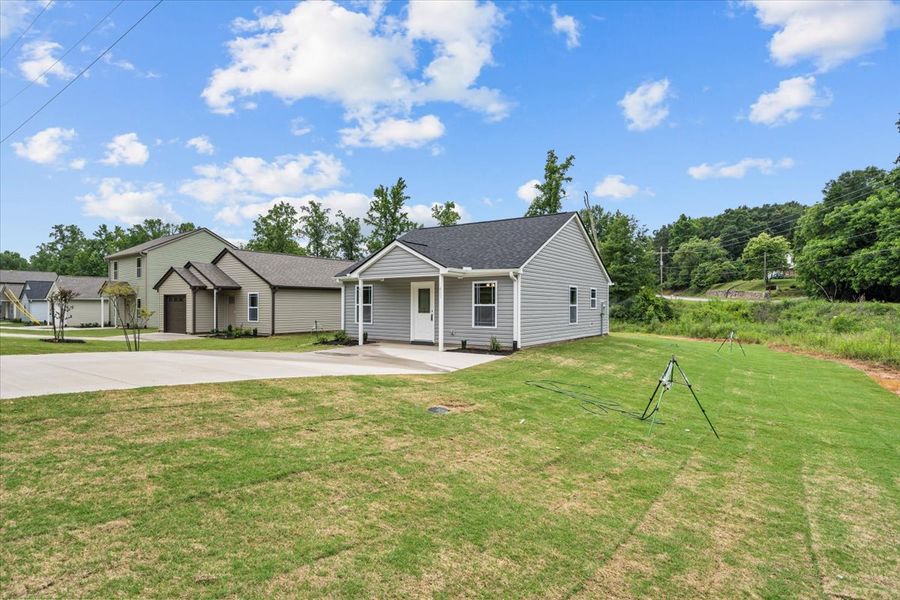 Representative exterior photo of a completed home built from the Duncan by Enchanted Homes in Gentry Place, Spartanburg, SC (Image 14).