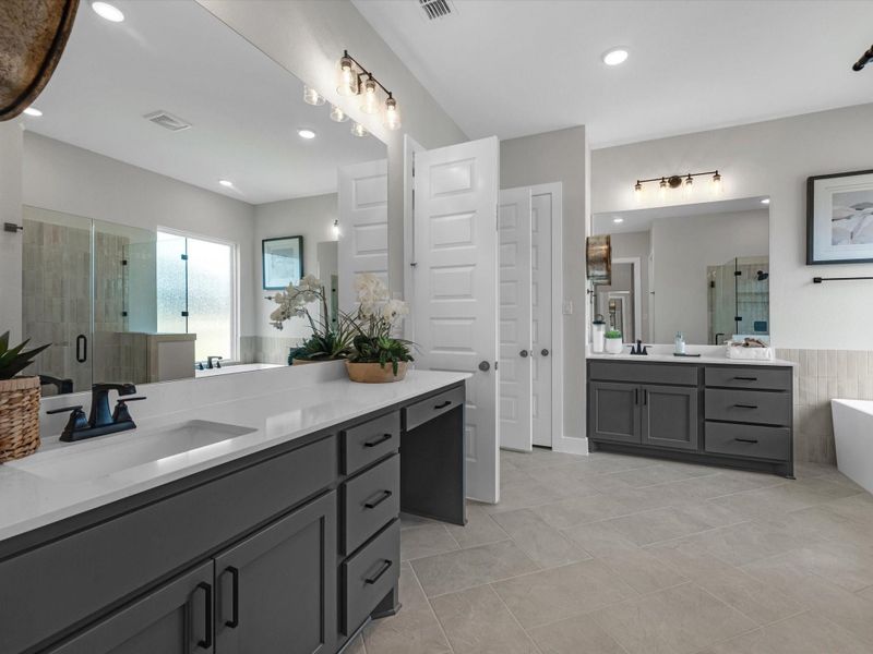 Furnished interior view inside a new home in Dunham Pointe, Cypress (Image 14).