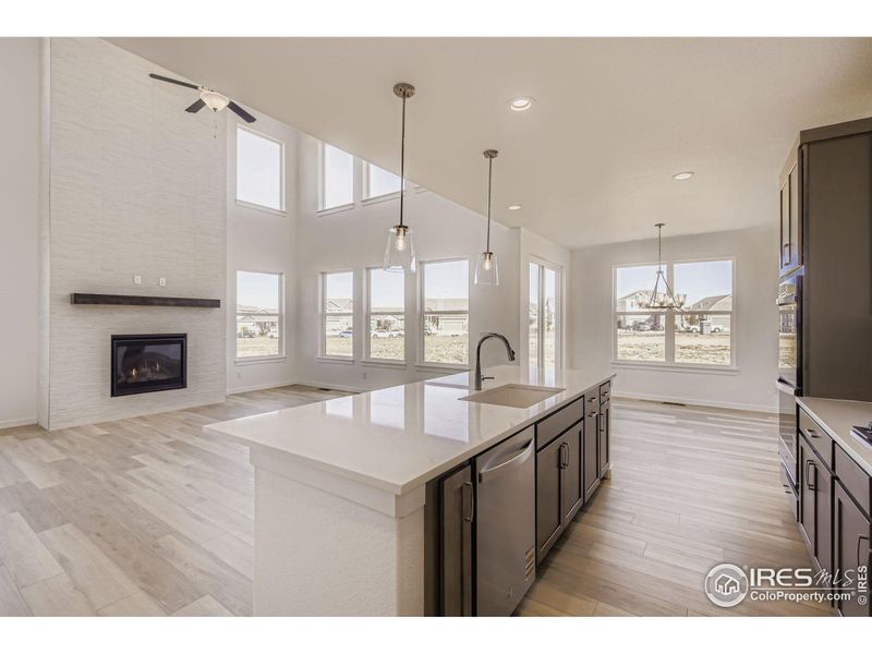 Furnished interior view inside a new home in RainDance - 60s, Windsor (Image 8).