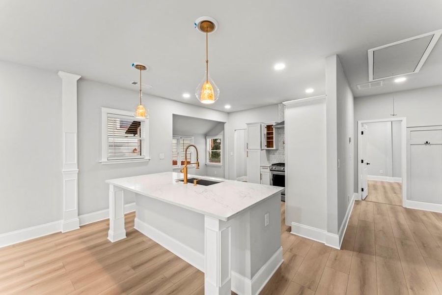 Furnished interior view inside a new home in , Atlanta (Image 10). Furnished interior view inside a new home in , Atlanta (Image 10).