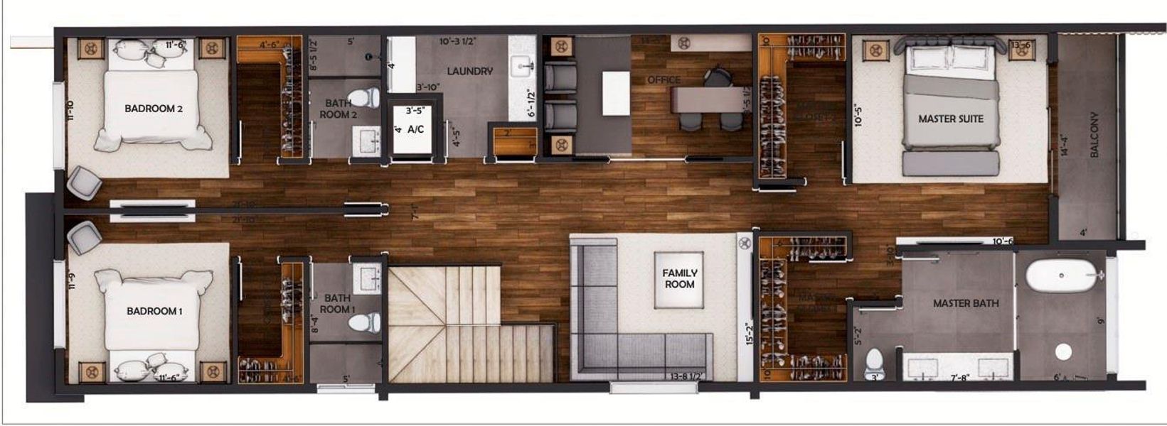 Second Level Floor Plan
