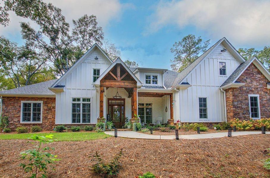 Front exterior of a new home in , Cartersville, GA, highlighting curb appeal (Image 27).