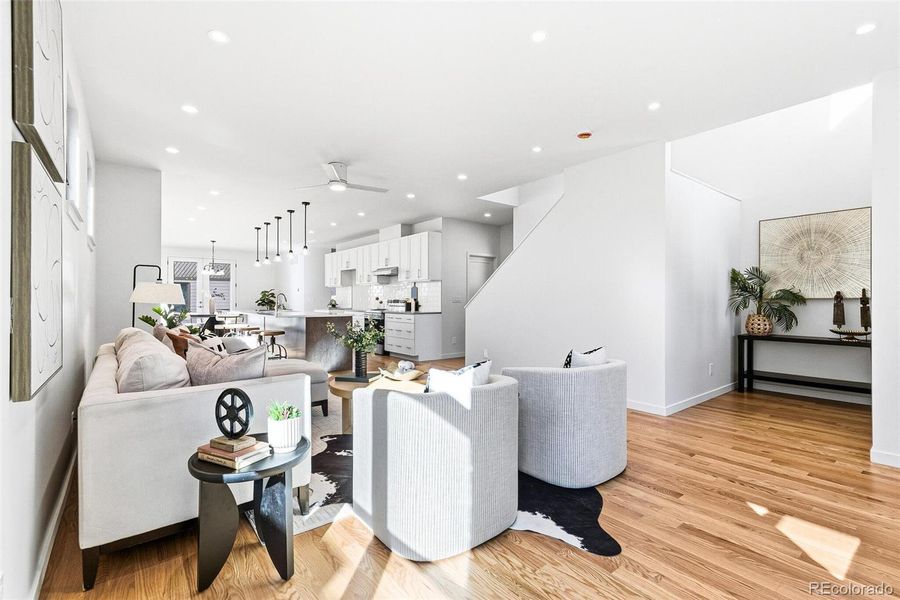 Furnished interior view inside a new home in , Denver (Image 9).