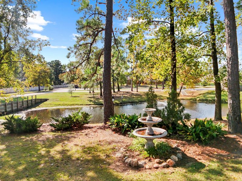 The scenic pond area offers a tranquil place to sit, stroll or simply watch the water. With mature trees and natural landscaping this space feels like a peaceful retreat right in your own community. The scenic pond area offers a tranquil place to sit, stroll or simply watch the water. With mature trees and natural landscaping this space feels like a peaceful retreat right in your own community.