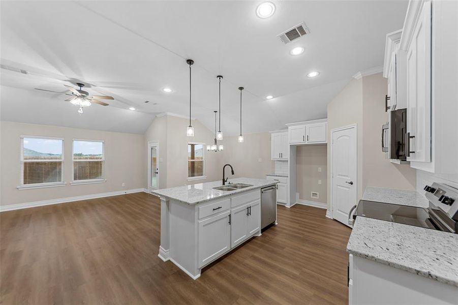 Furnished interior view inside a new home in , Greenville (Image 6). Furnished interior view inside a new home in , Greenville (Image 6).