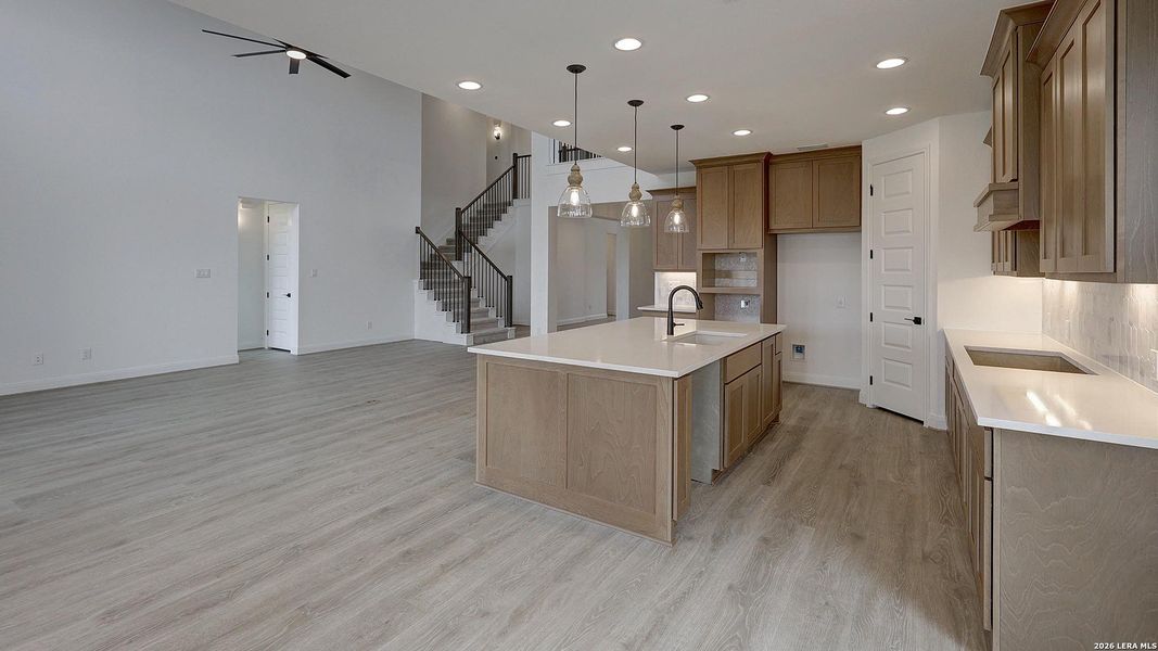 Furnished interior view inside a new home in Kallison Ranch, San Antonio (Image 10).