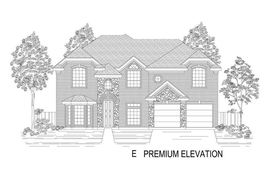 Representative rendering of the exterior for the Regency 2F (w/Game) by First Texas Homes (Image 10).