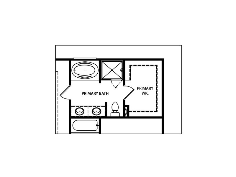 2D floor plan layout for the The Mayfield II by My Home Communities in Robins Estates, Warner Robins, GA (Image 4).