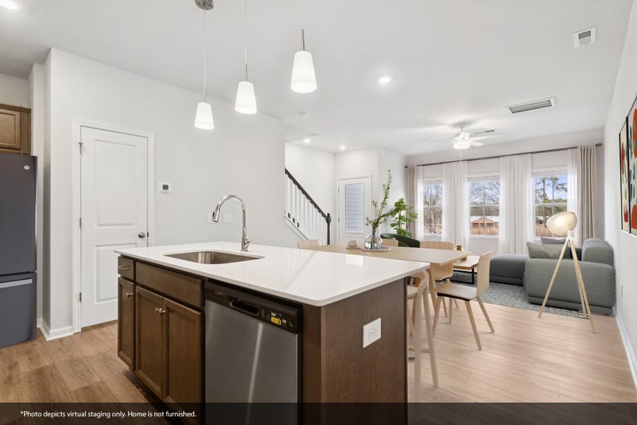 Furnished interior view inside a new home in Lakeview Village, Charlotte (Image 6).
