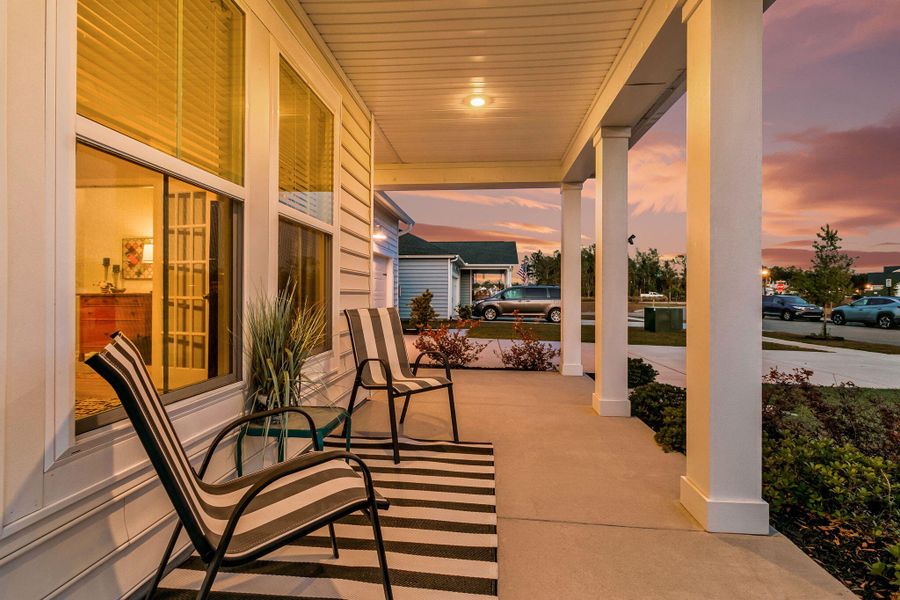 Exterior details and patio area of a home in Heron's Walk at Summers Corner, Summerville (Image 4).