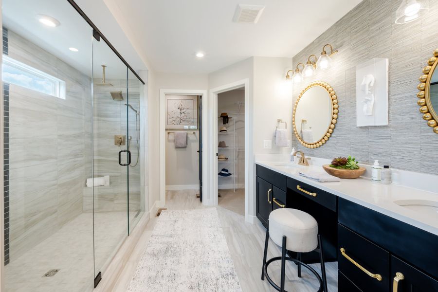 Representative furnished interior of a home built from the Clay by Fischer Homes in Veranda Manor, Canton (Image 26).