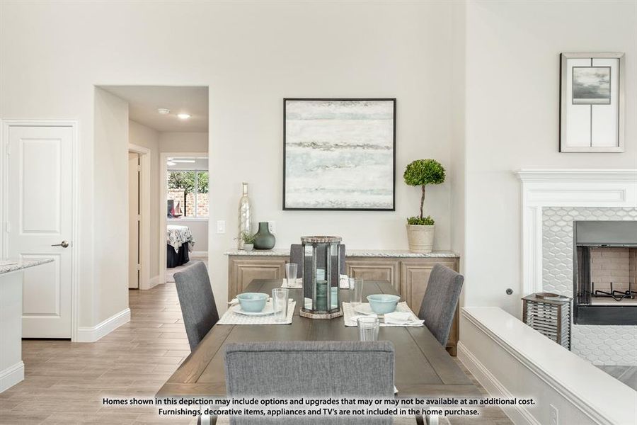 Furnished interior view inside a new home in Hunters Ridge, Crowley (Image 3).