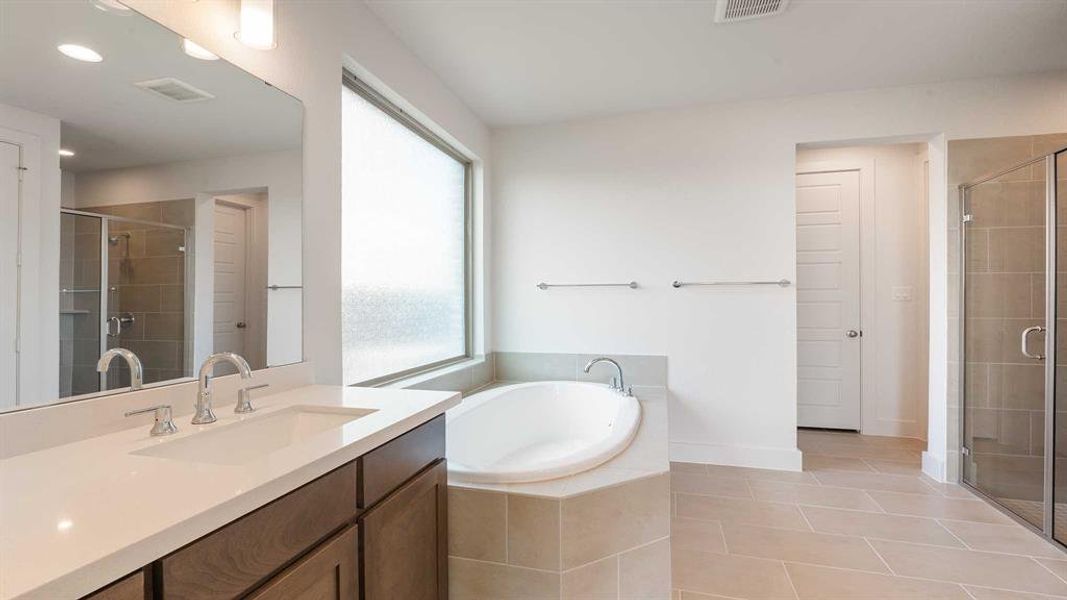 Furnished interior view inside a new home in Trinity Falls 60', McKinney (Image 12). Furnished interior view inside a new home in Trinity Falls 60', McKinney (Image 12).