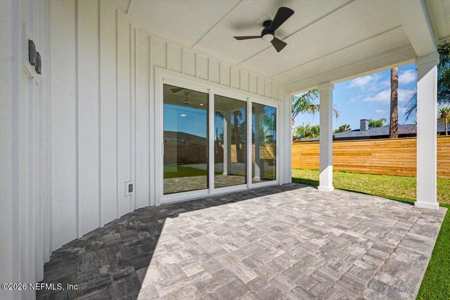 Exterior details and patio area of a home in , Jacksonville Beach (Image 22).