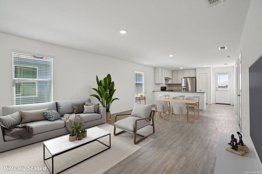 Furnished interior view inside a new home in Valle Sol, Von Ormy (Image 11).