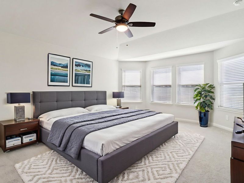 Furnished interior view inside a new home in Estancia Ranch - Classic Series, San Antonio (Image 6).