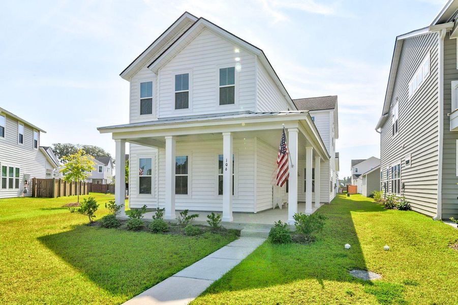 Front exterior of a new home in , Summerville, SC, highlighting curb appeal (Image 27).