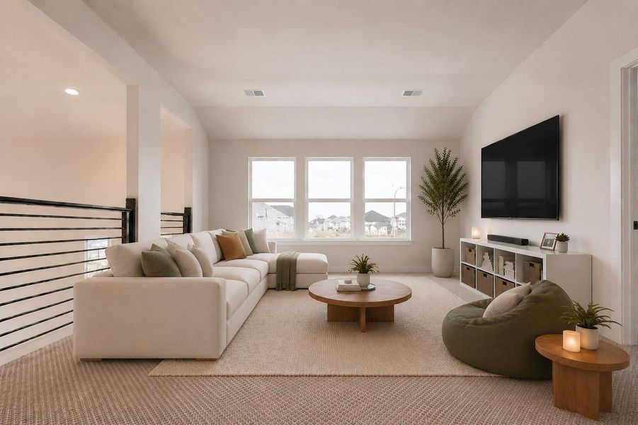 Furnished interior view inside a new home in , Richmond (Image 31).