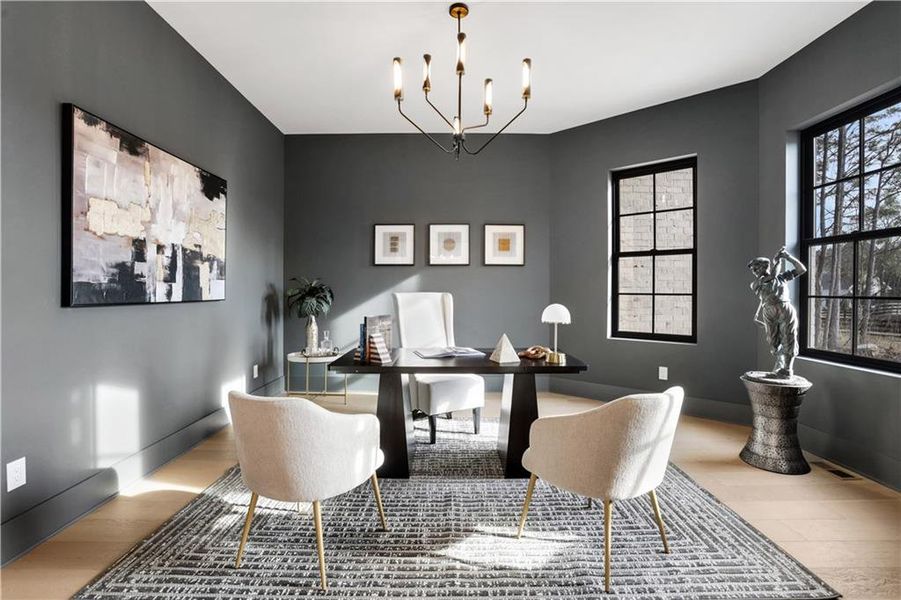 Furnished interior view inside a new home in , Milton (Image 10).