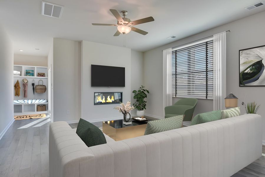 Furnished interior view inside a new home in Madison at Buice Lake, Acworth (Image 115).