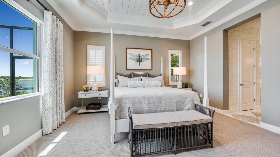 Representative furnished interior of a home built from the Bright Meadow 2 by Neal Communities in Vistera of Venice, Venice (Image 19).