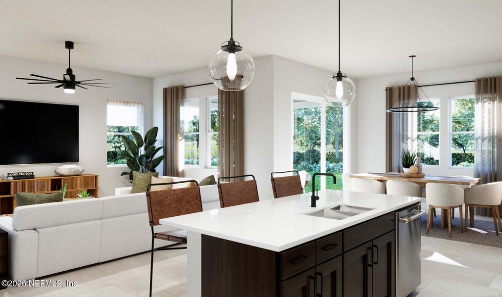 Furnished interior view inside a new home in , St. Augustine (Image 10).