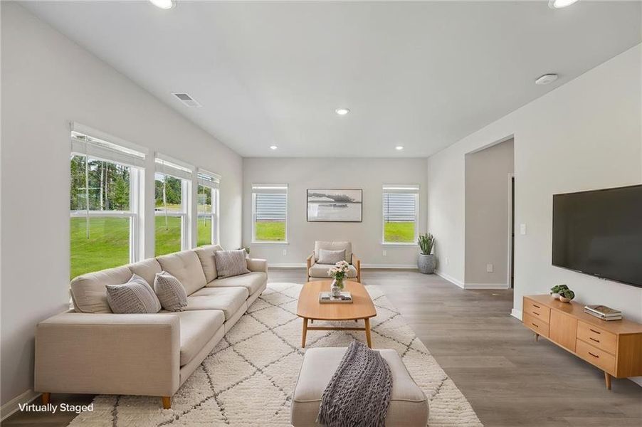Furnished interior view inside a new home in Northwoods at Mirror Lake, Villa Rica (Image 6).