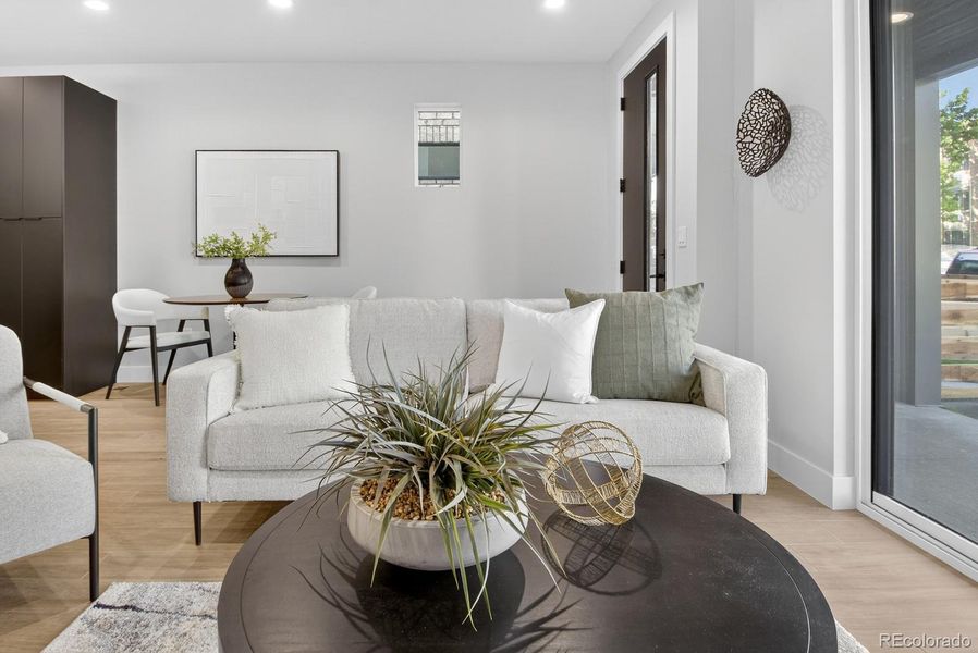 Furnished interior view inside a new home in , Denver (Image 12). Furnished interior view inside a new home in , Denver (Image 12).