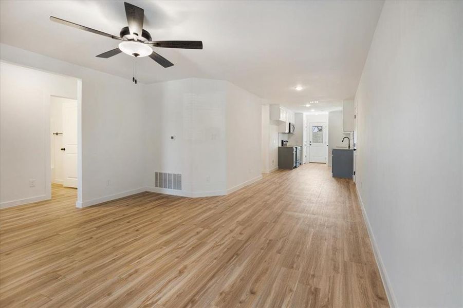 Spacious, unfurnished interior of a new home in Miller Street Cottages, Denison (Image 8).