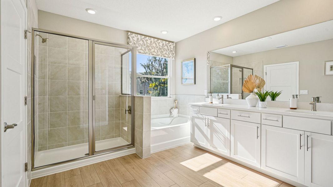 Furnished interior view inside a new home in Buchanan Trails, Newberry (Image 16).